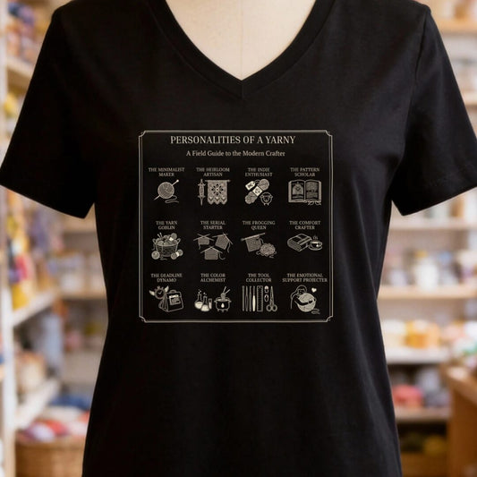 Personalities V-Neck T-Shirt Black t-shirt