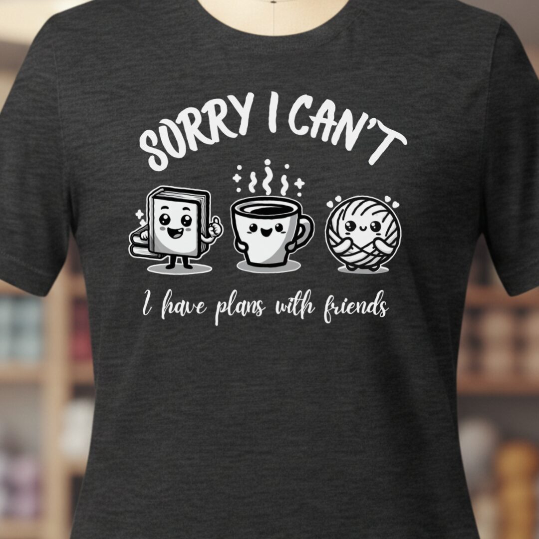 Plans with friends T-Shirt Dark Grey t-shirt