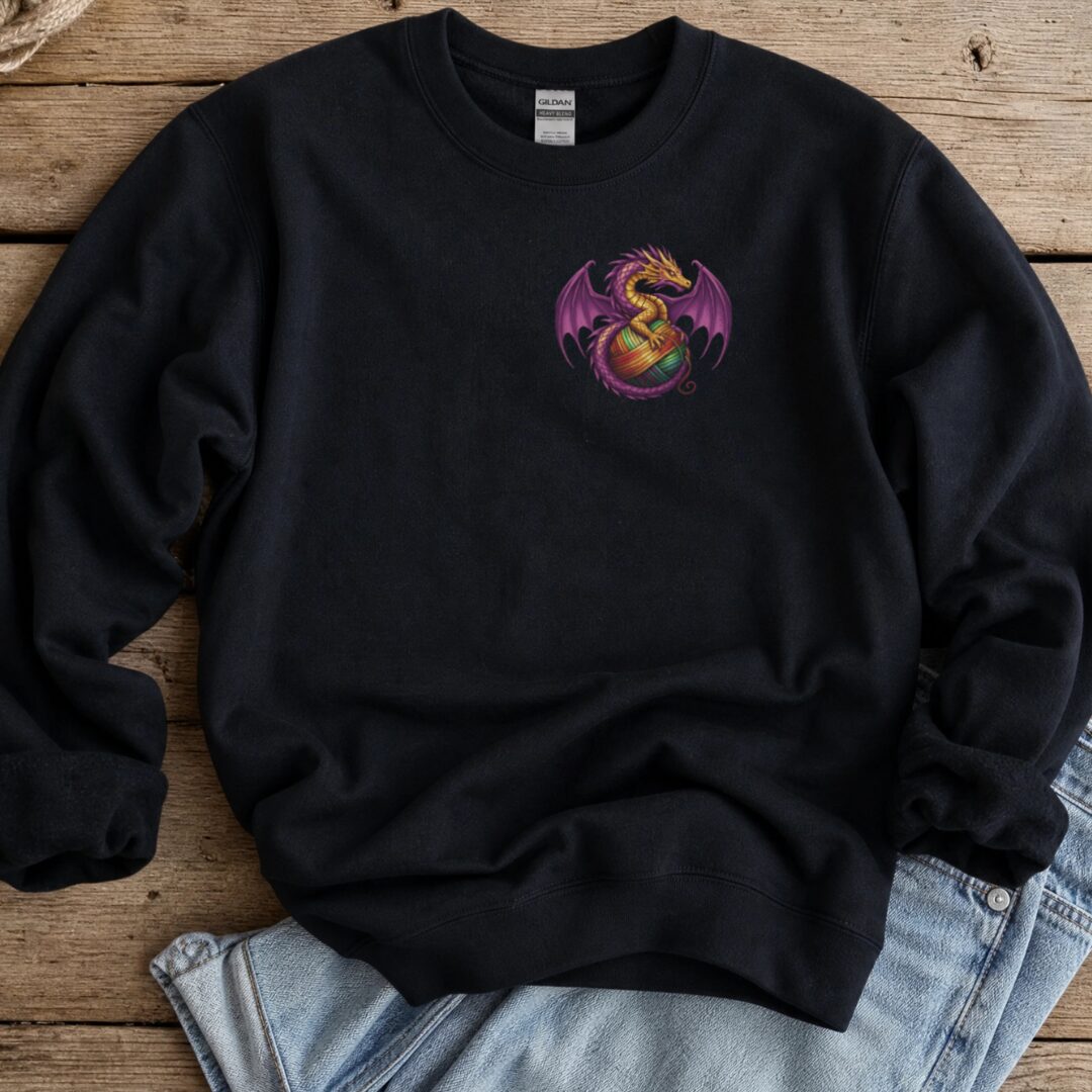 Pocket Dragon Sweatshirt Black t-shirt
