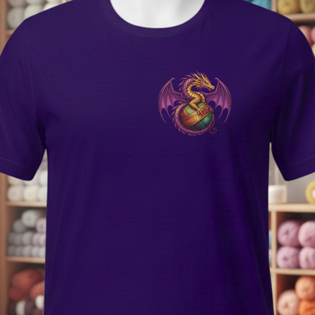 Pocket Dragon T-Shirt Purple t-shirt