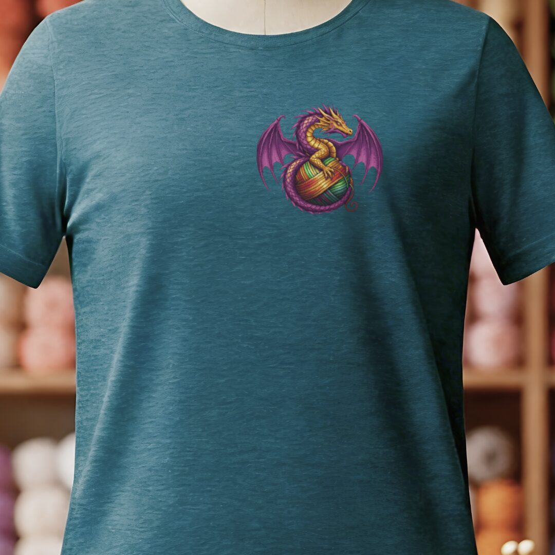 Pocket Dragon T-Shirt Teal Blue t-shirt