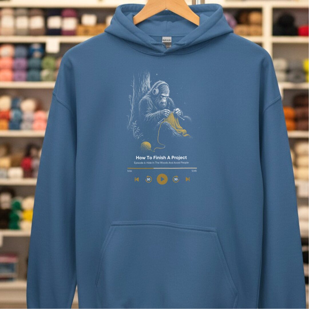 Podcast Bigfoot Hoodie Indigo Blue t-shirt