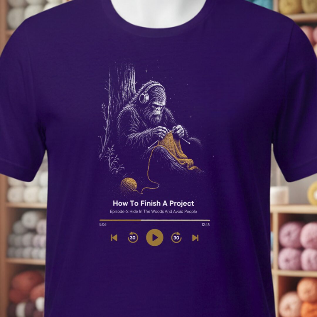 Podcast Bigfoot T-Shirt Purple t-shirt