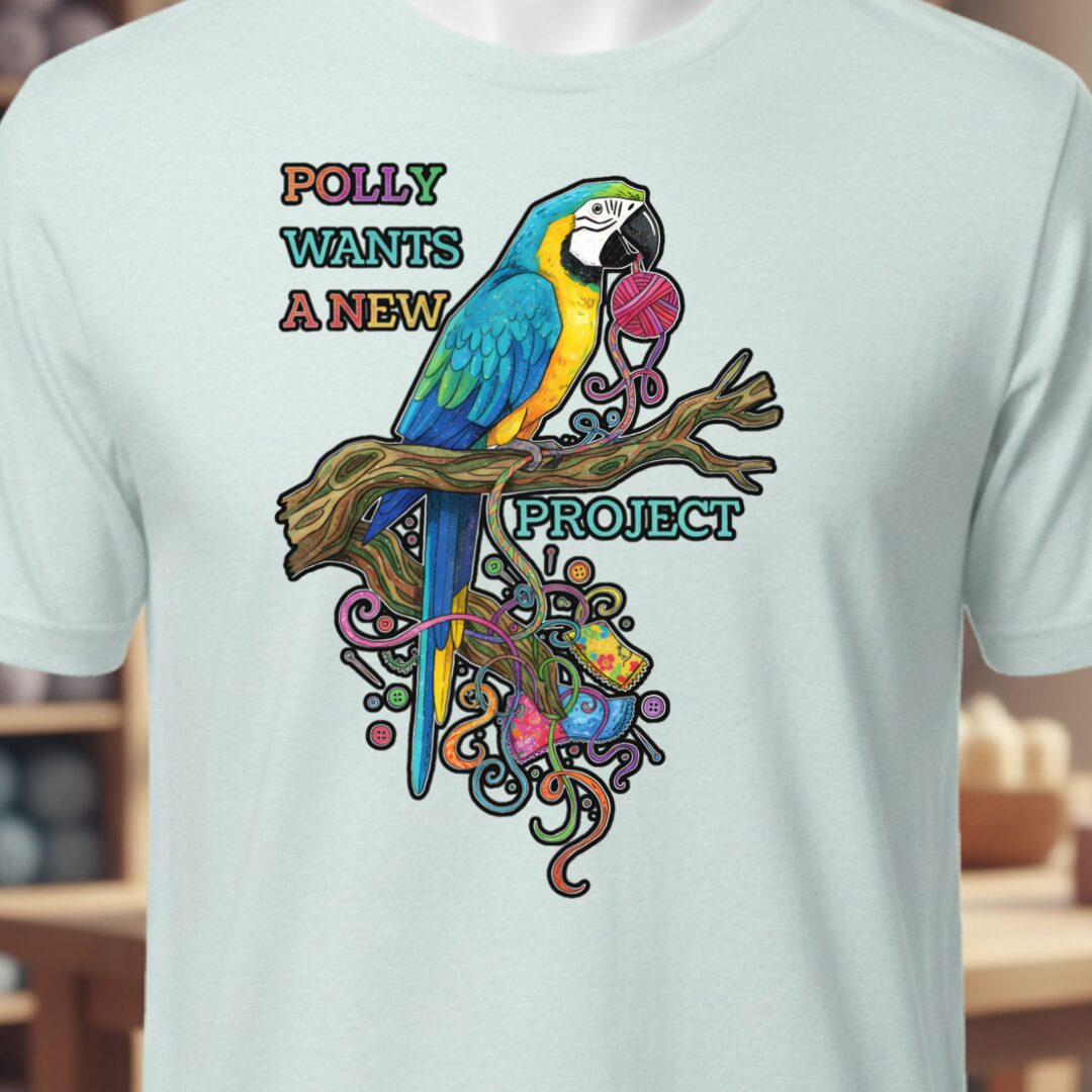 Polly Wants A New Project T-Shirt Ice Blue t-shirt