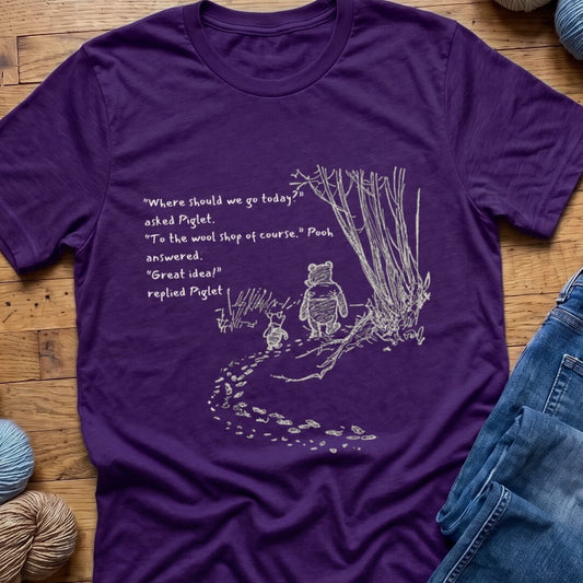 Pooh and Piglet T-Shirt Purple t-shirt