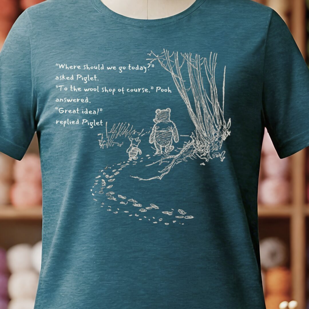 Pooh and Piglet T-Shirt Teal Blue t-shirt