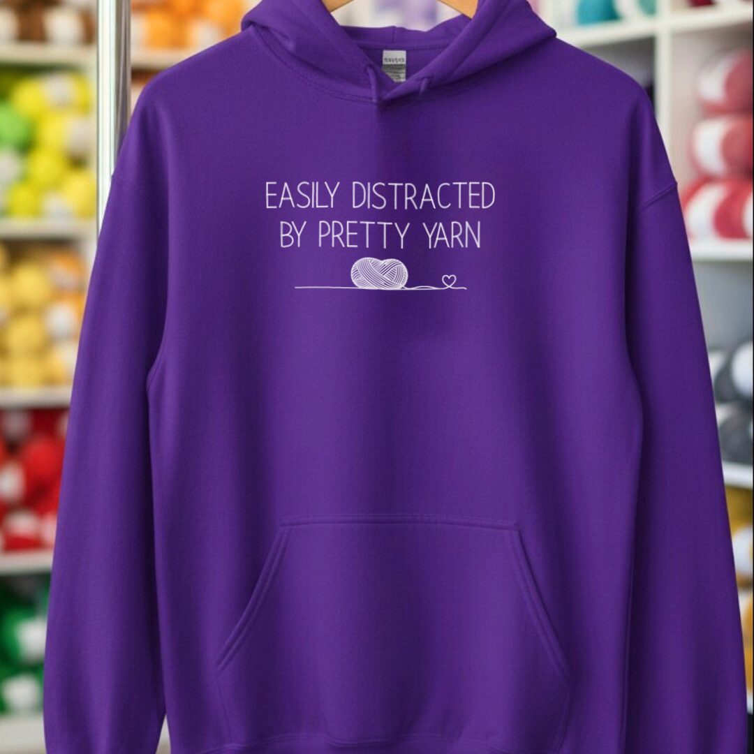 Pretty Yarn Hoodie Purple t-shirt