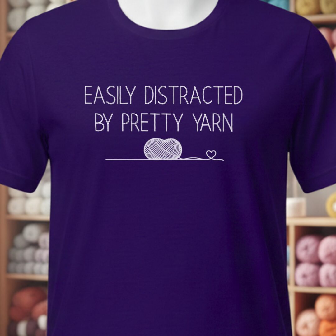 Pretty Yarn T-Shirt Purple t-shirt