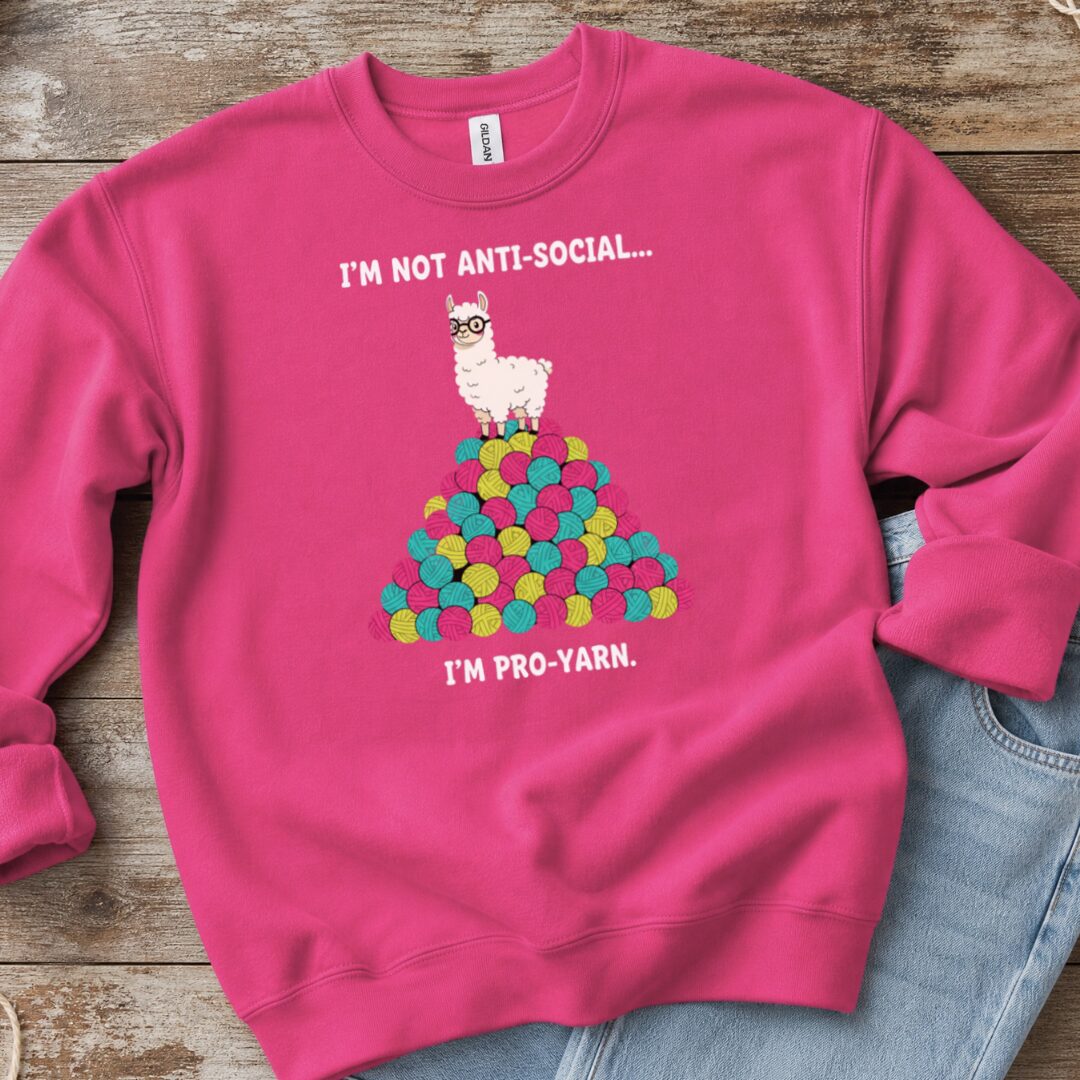 Pro Yarn Sweatshirt Bright Pink t-shirt