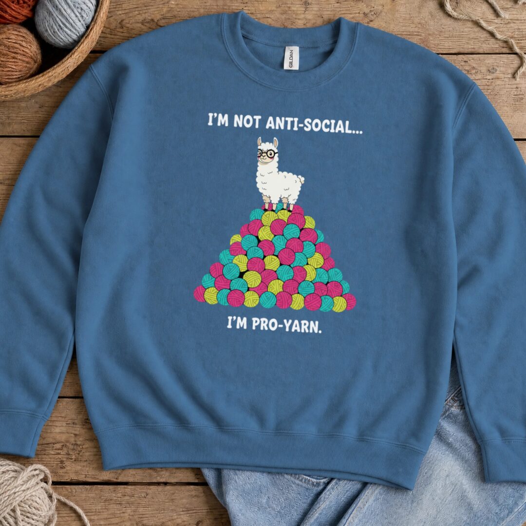 Pro Yarn Sweatshirt Indigo Blue t-shirt