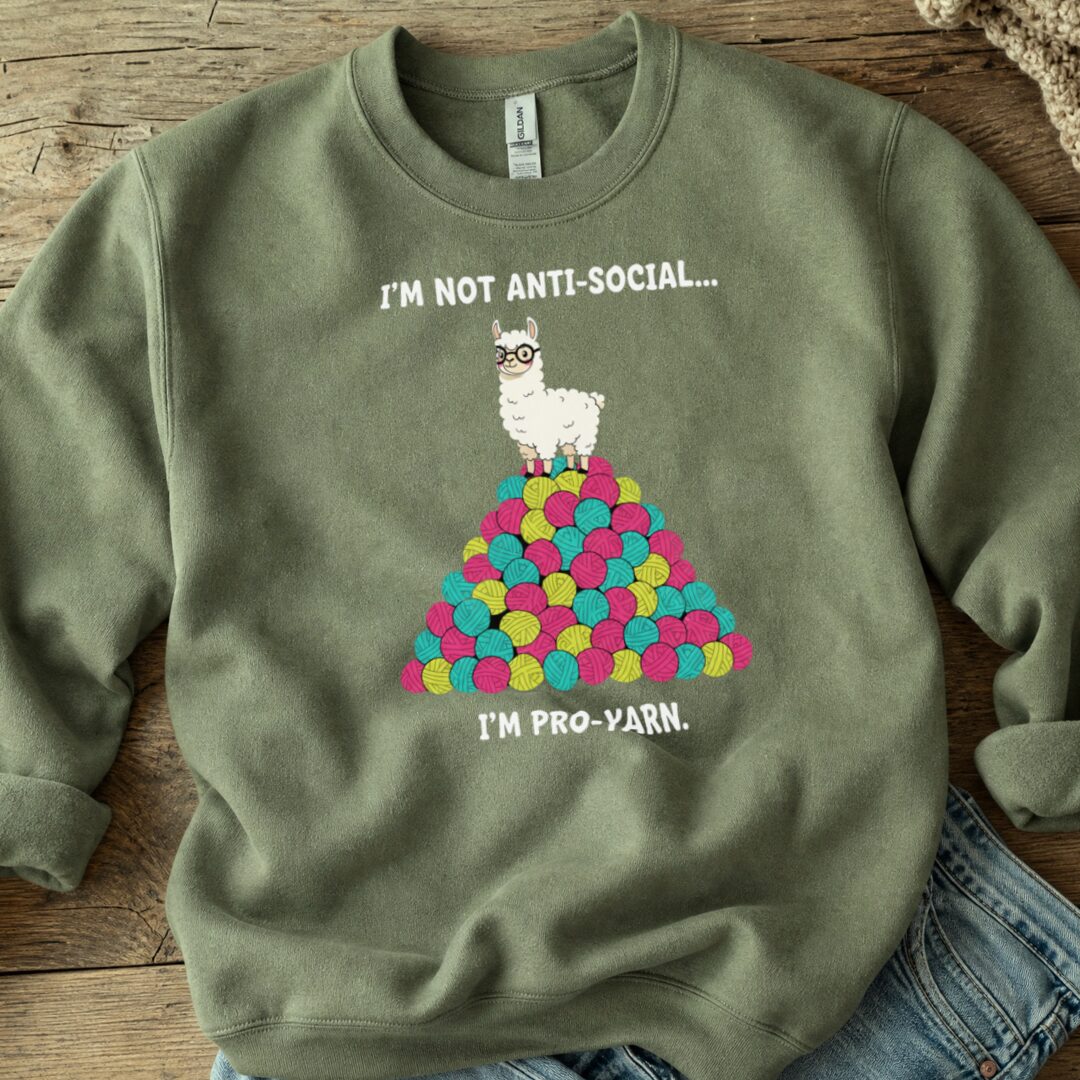 Pro Yarn Sweatshirt Military Green t-shirt