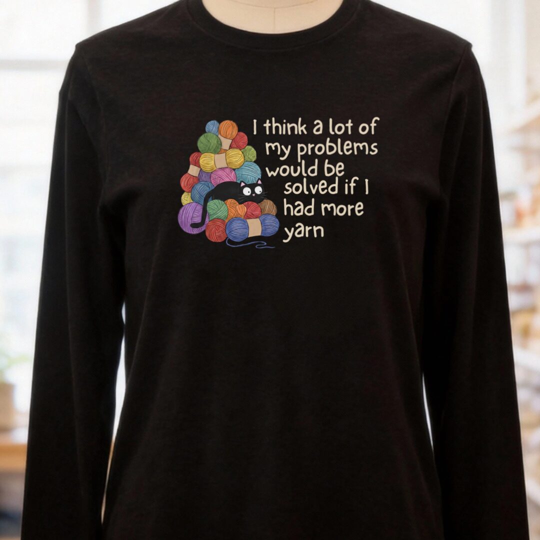 Problem Solved Long Sleeve Tee Black t-shirt