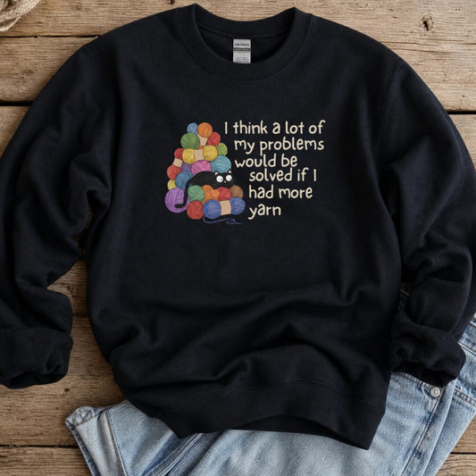 Problem Solved Sweatshirt Black t-shirt