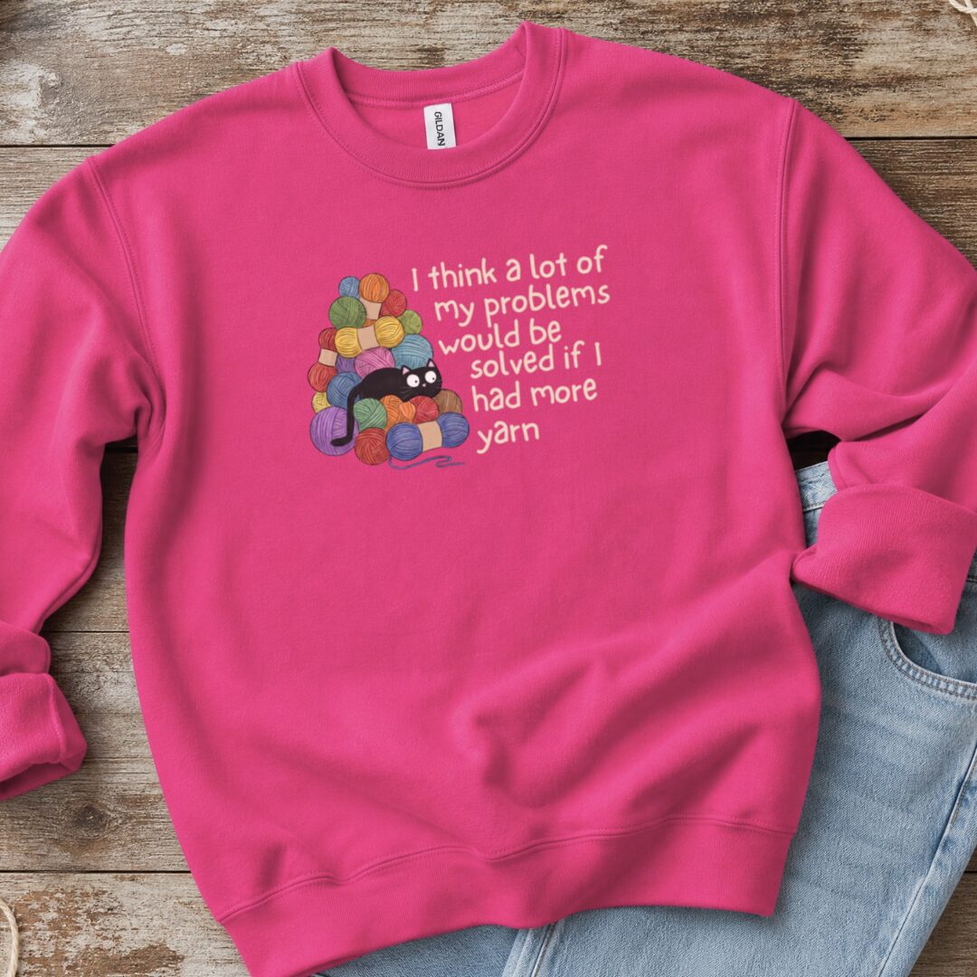 Problem Solved Sweatshirt Bright Pink t-shirt