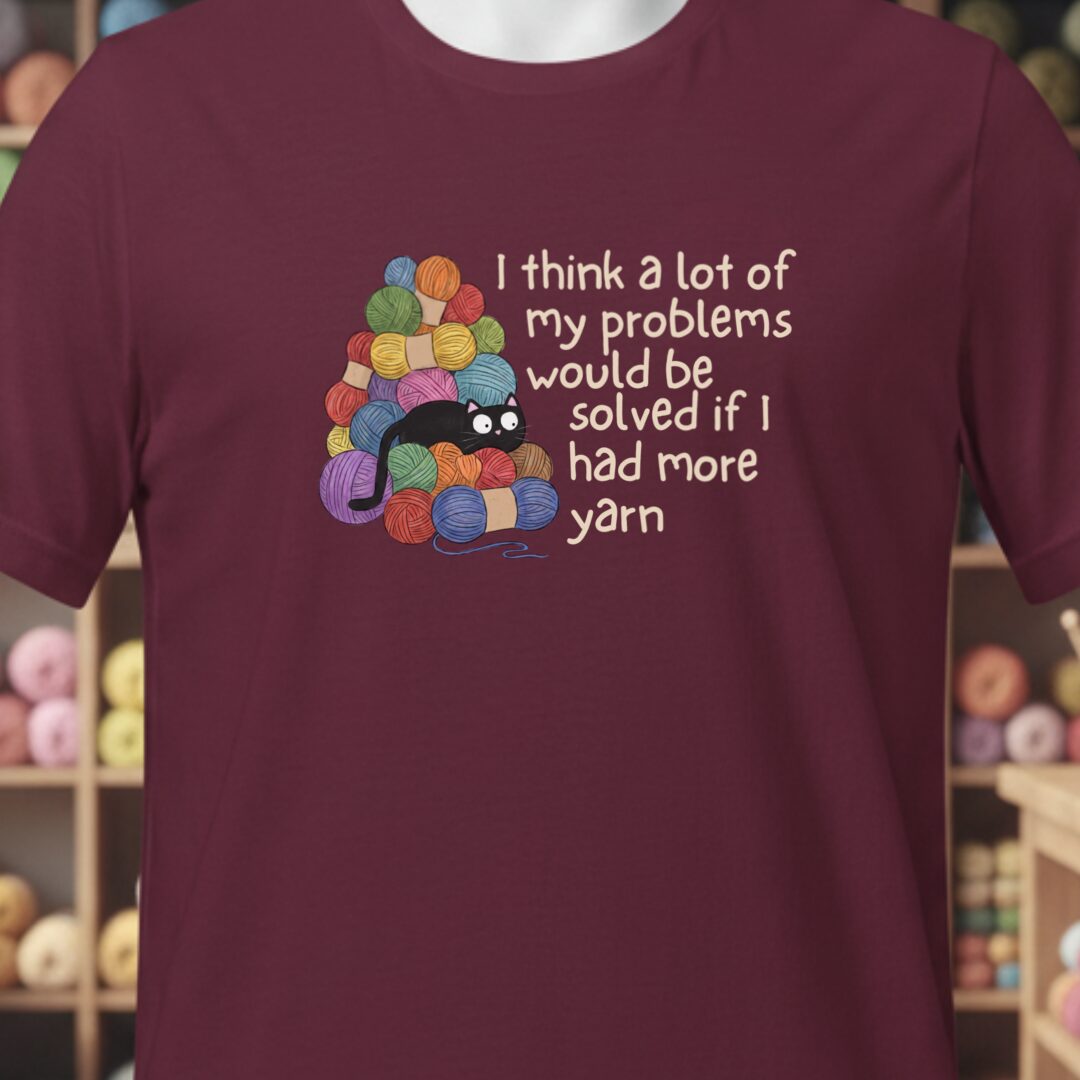 Problem Solved T-Shirt Maroon t-shirt
