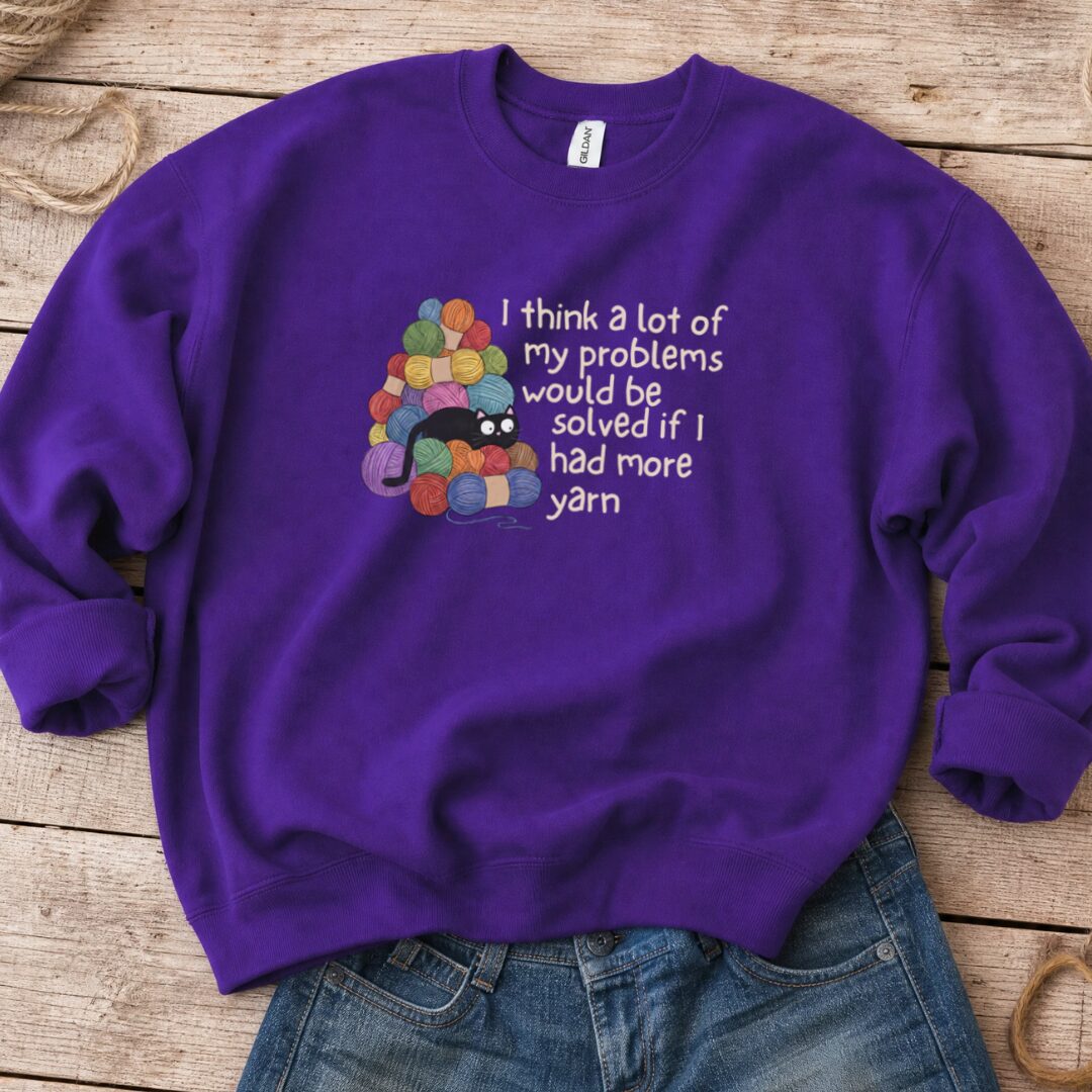 Problem Solved Sweatshirt Purple t-shirt