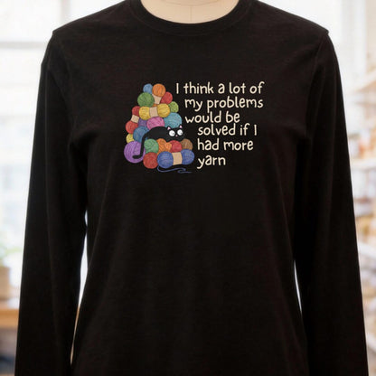 Problems Solved Black Long Sleeve Tee.jpg