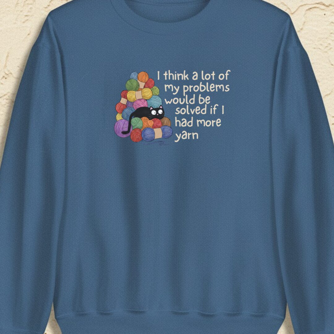 Problems Solved Indigo Blue Sweatshirt.jpg