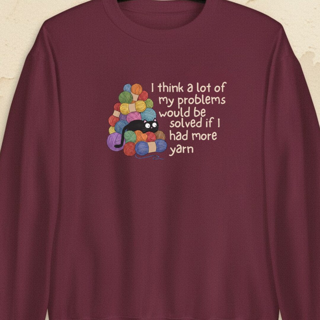 Problems Solved Maroon Sweatshirt.jpg