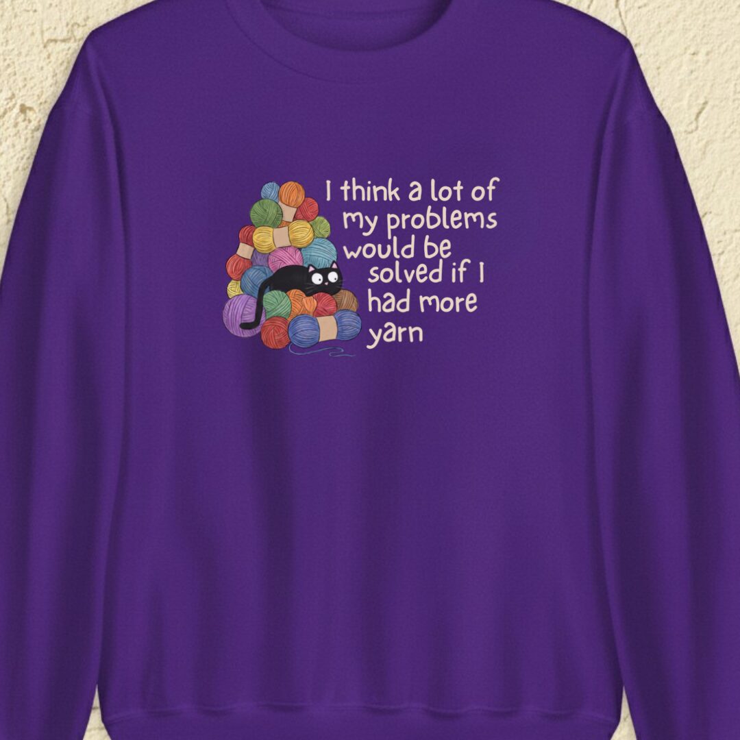 Problems Solved Purple Sweatshirt.jpg