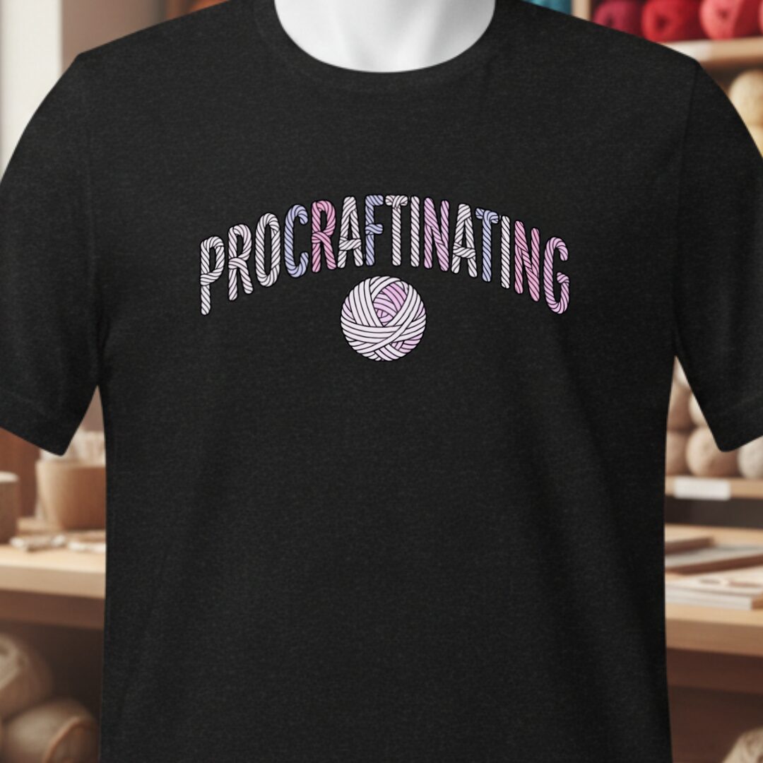 Procraftinating T-Shirt Black t-shirt