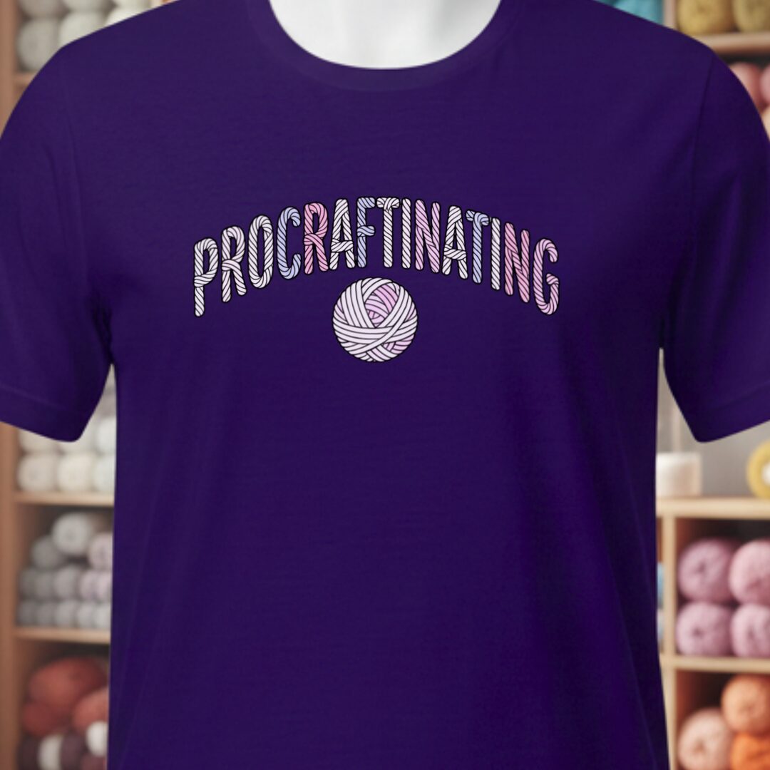Procraftinating T-Shirt Purple t-shirt