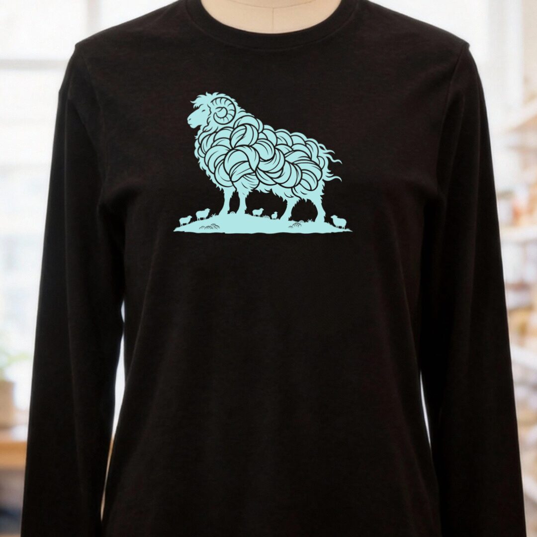 Proud Fleece Long Sleeve Tee Black t-shirt