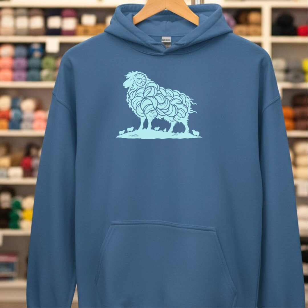 Proud Fleece Hoodie Indigo Blue t-shirt