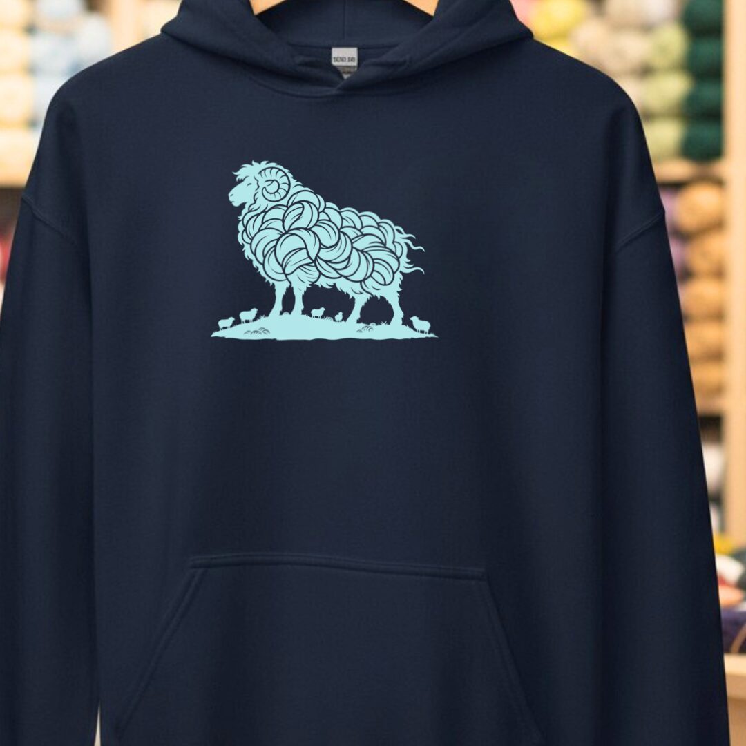 Proud Fleece Hoodie Navy t-shirt