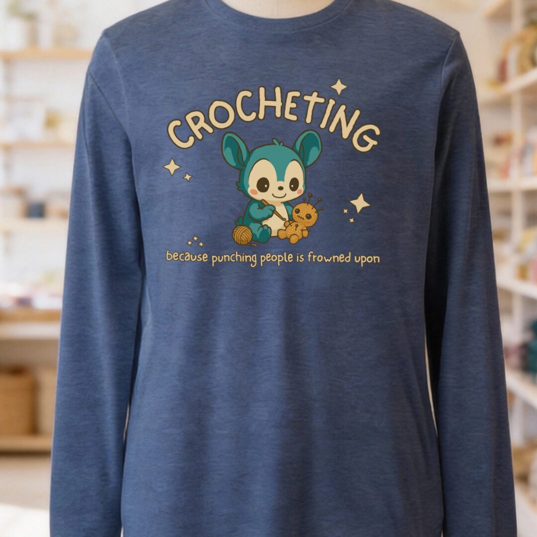 Punching People Is Frowned Upon Long Sleeve Tee Navy t-shirt