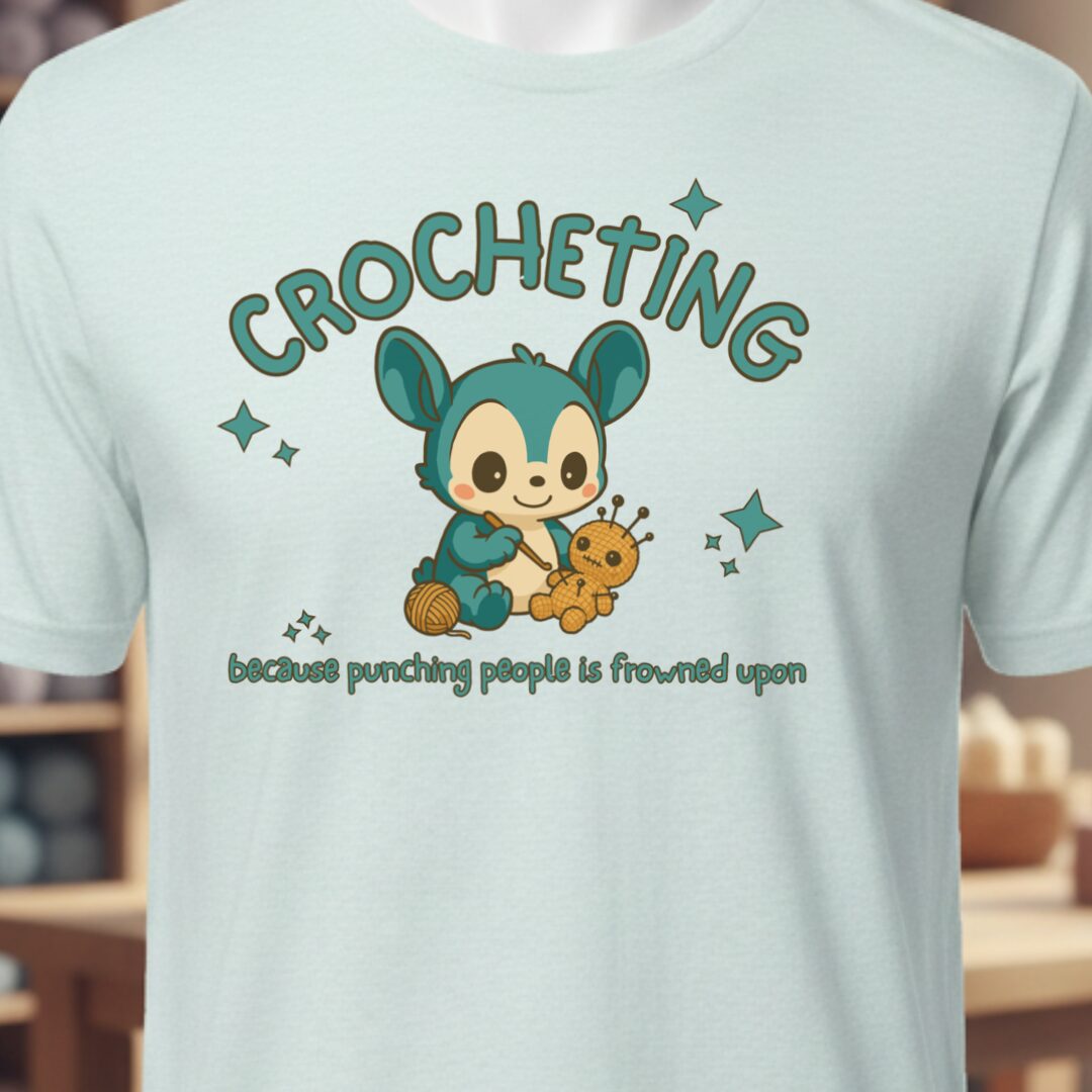 Punching People Is Frowned Upon T-Shirt Ice Blue t-shirt