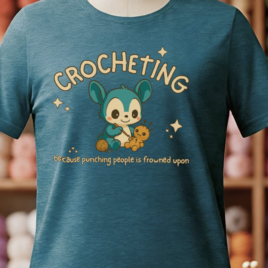 Punching People Is Frowned Upon T-Shirt Teal Blue t-shirt