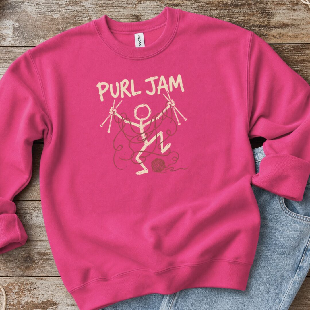 Purl Jam Sweatshirt Bright Pink t-shirt