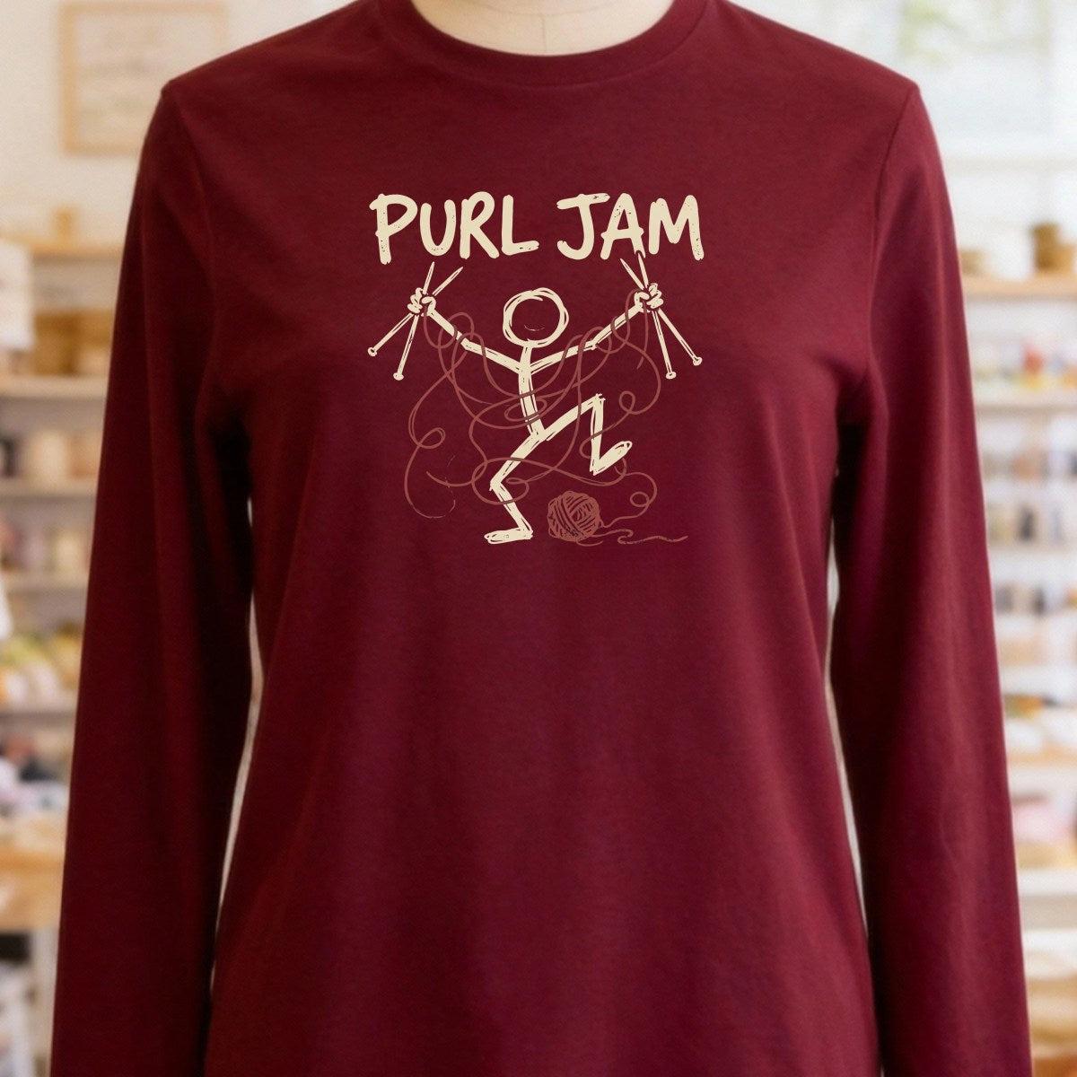 Purl Jam Maroon Long Sleeve Tee.jpg