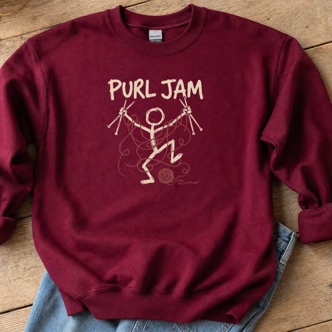 Purl Jam Sweatshirt Maroon t-shirt