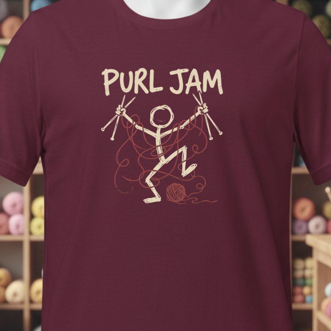 Purl Jam T-Shirt Maroon t-shirt