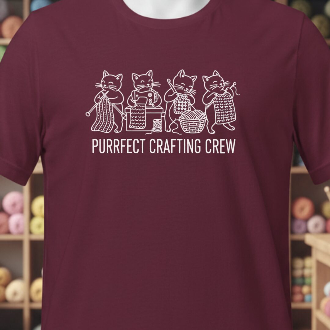 Purrfect T-Shirt Maroon t-shirt