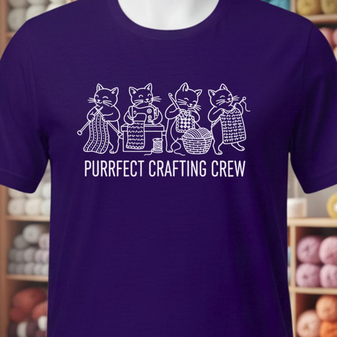 Purrfect T-Shirt Purple t-shirt
