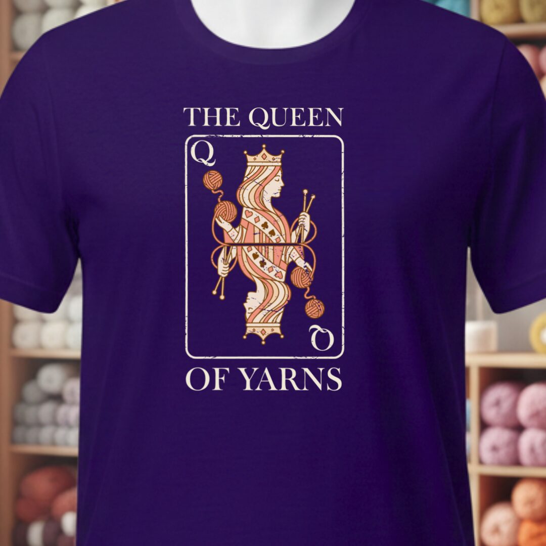 Queen Of Yarns T-Shirt Purple t-shirt
