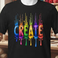 Rainbow Create T-Shirt Black t-shirt