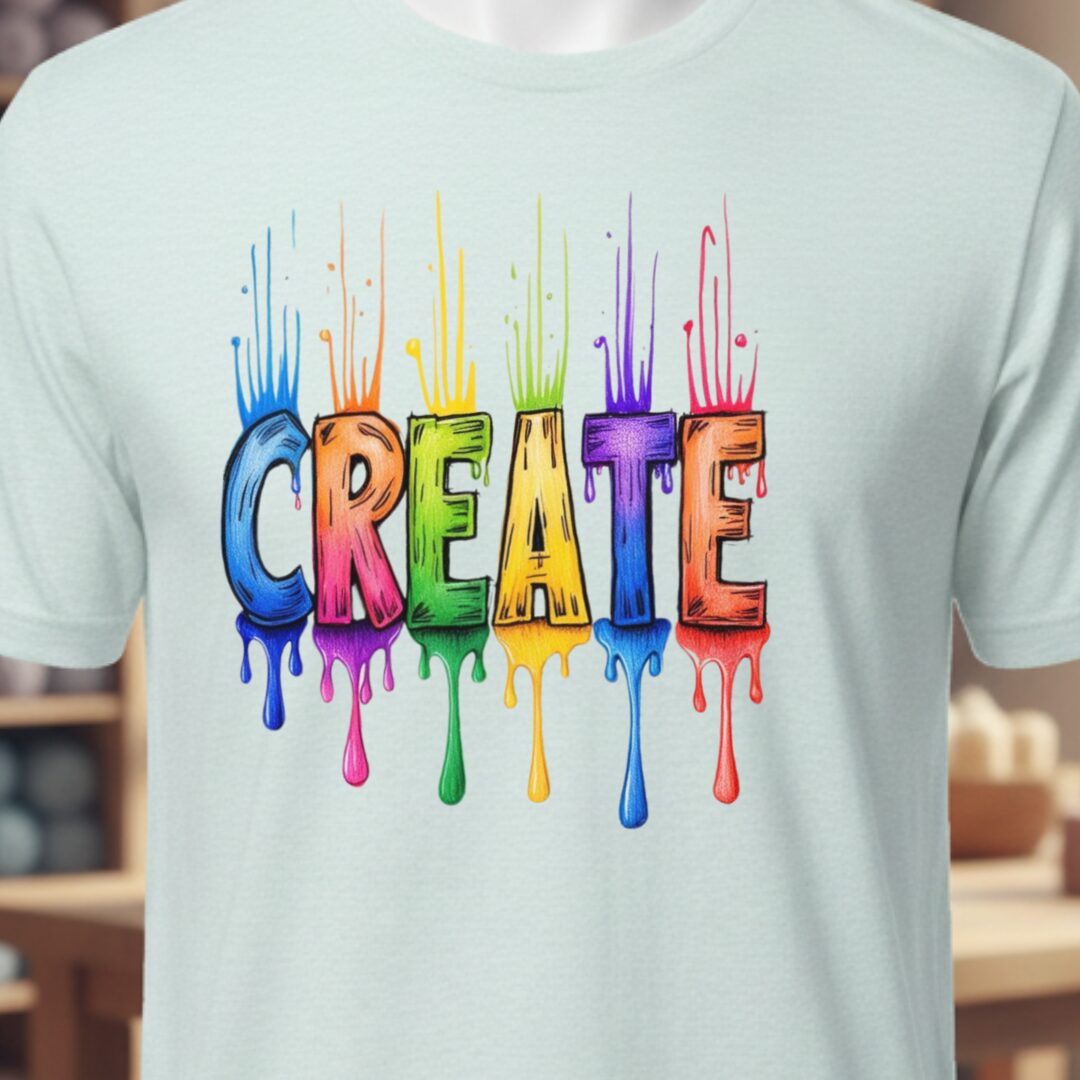 Rainbow Create T-Shirt Ice Blue t-shirt