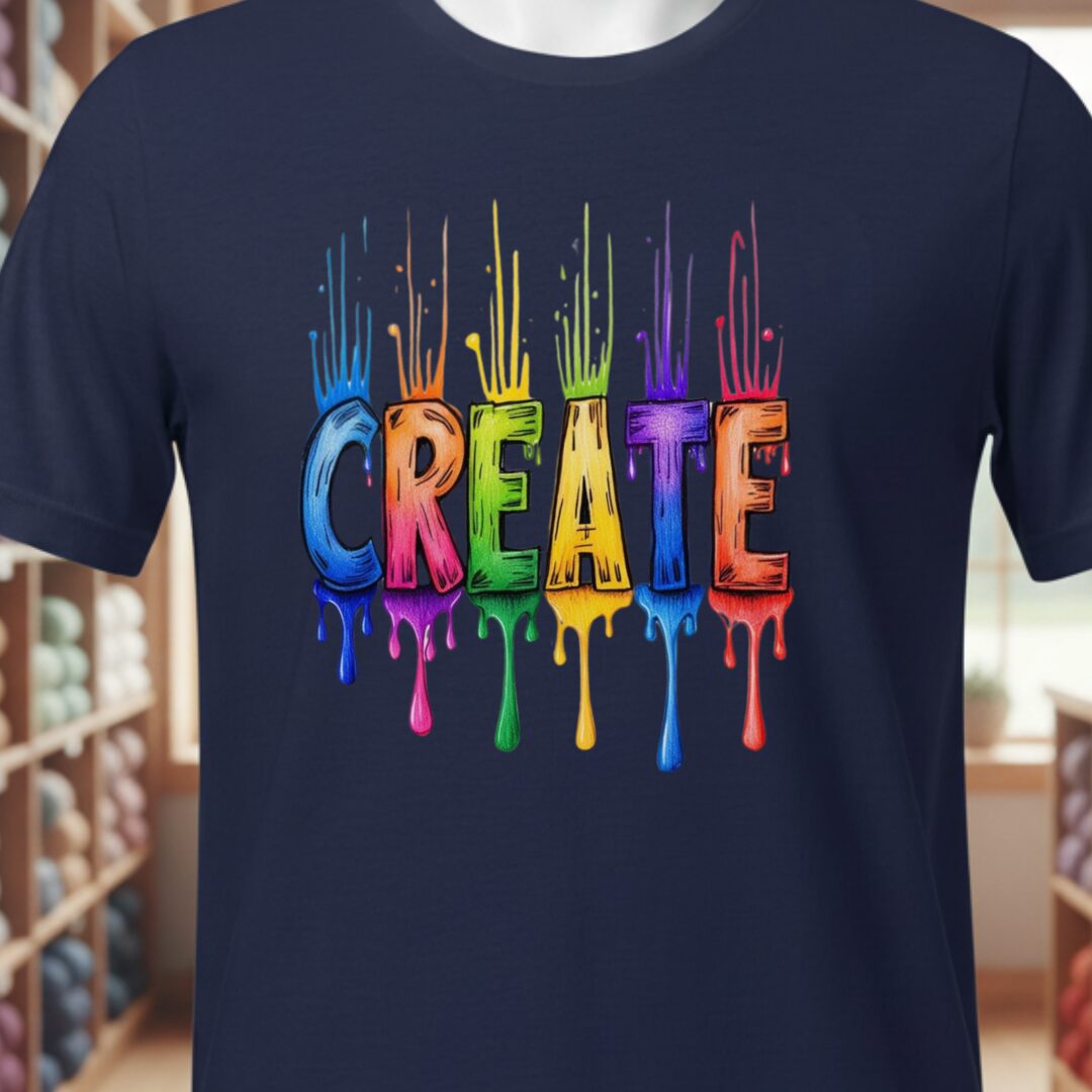 Rainbow Create T-Shirt Navy t-shirt