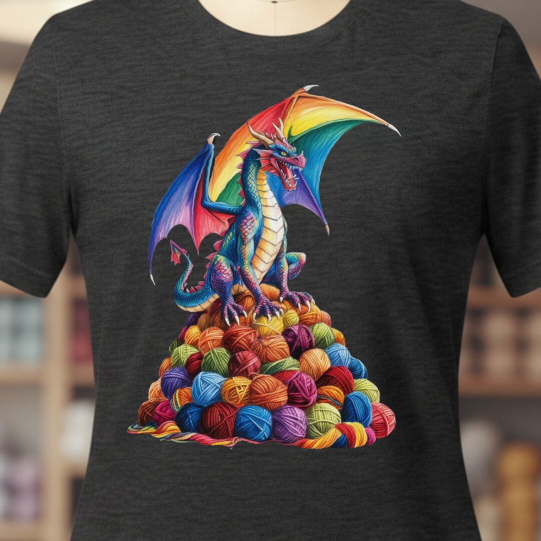 Rainbow Dragon T-Shirt Dark Grey t-shirt