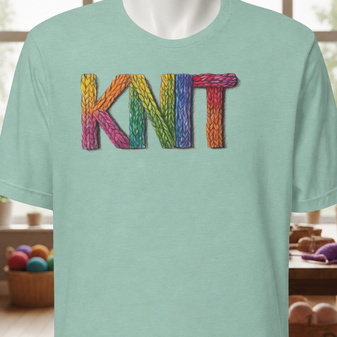 Rainbow Knit T-Shirt Sea Breeze t-shirt