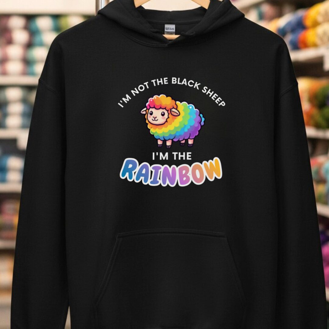 Rainbow Sheep Black Hoodie.jpg