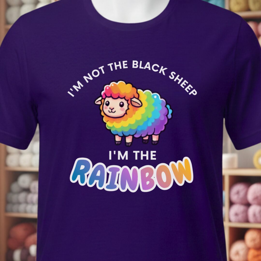 Rainbow Sheep Purple T-Shirt.jpg