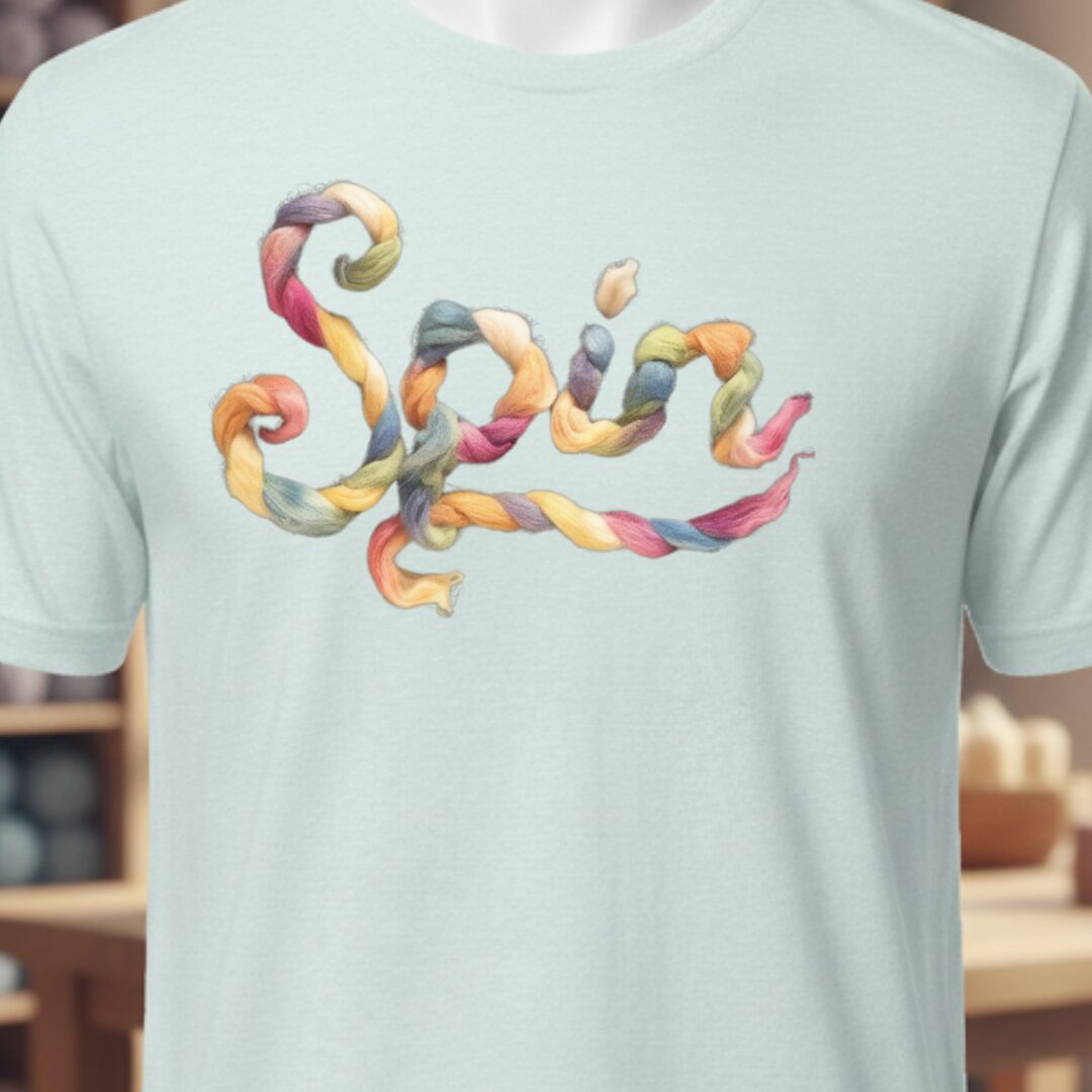 Rainbow Spin T-Shirt Ice Blue t-shirt