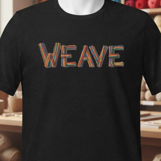 Rainbow Weave T-Shirt Black t-shirt