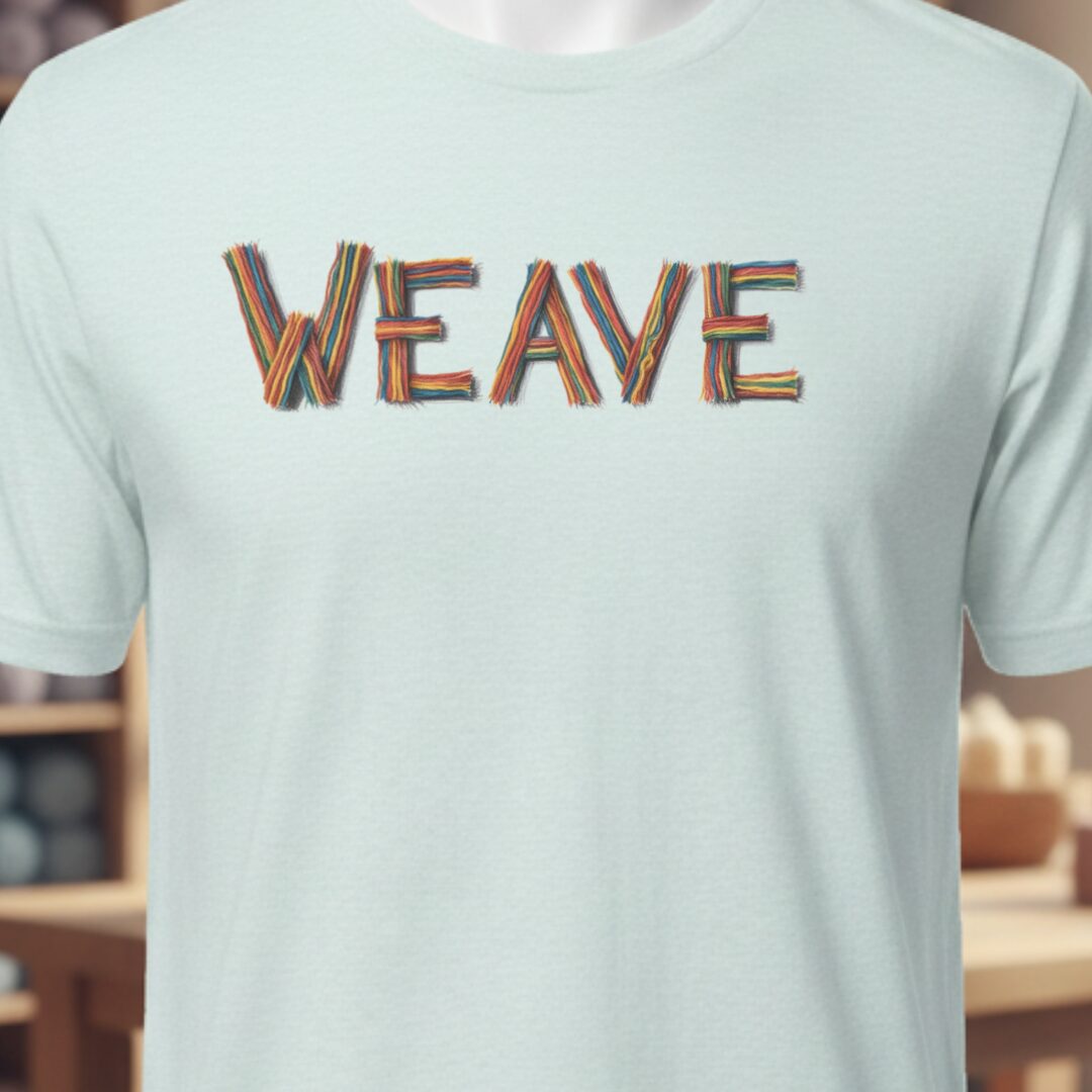 Rainbow Weave T-Shirt Ice Blue t-shirt