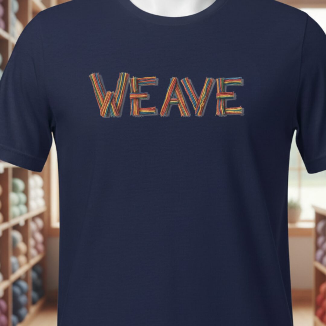 Rainbow Weave T-Shirt Navy t-shirt